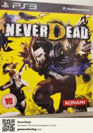 NeverDead PlayStation 3, United Kingdom box front