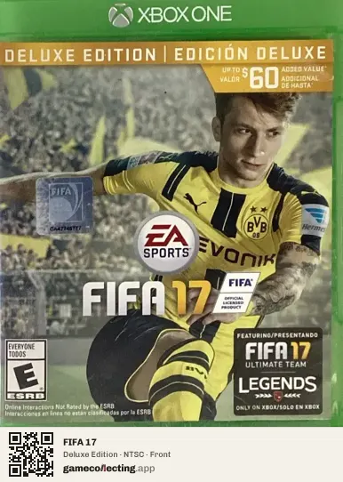 FIFA 17 Xbox One, NTSC box front