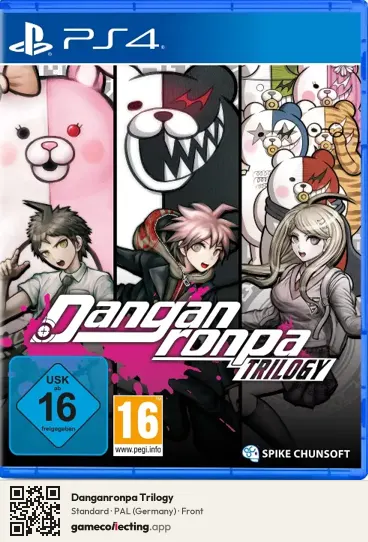 Danganronpa Trilogy PlayStation 4, Germany box front