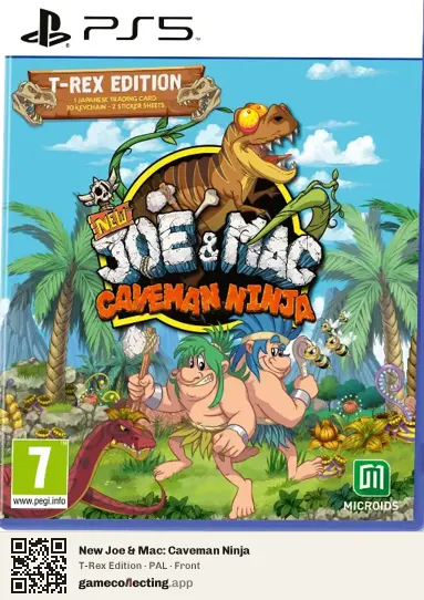 New Joe & Mac: Caveman Ninja PlayStation 5, PAL box front