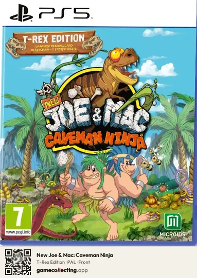 New Joe & Mac: Caveman Ninja PlayStation 5, PAL box front