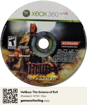 Hellboy: The Science of Evil Xbox 360, NTSC disc