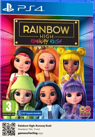 Rainbow High: Runway Rush PlayStation 4, PAL box front