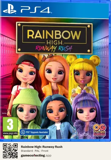 Rainbow High: Runway Rush PlayStation 4, PAL box front