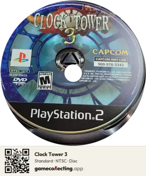 Clock Tower 3 PlayStation 2, NTSC disc