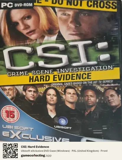 CSI: Hard Evidence Computer, United Kingdom box front