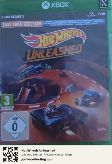 Hot Wheels Unleashed Xbox Series X, Germany box front
