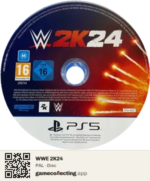 WWE 2K24 PlayStation 5, PAL disc