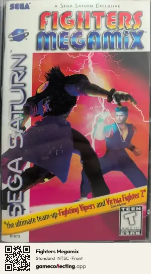Fighters Megamix Sega Saturn, NTSC box front