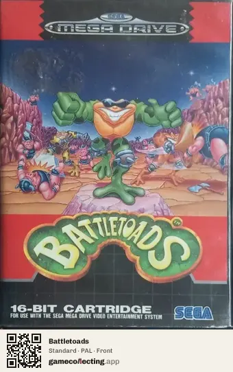 Battletoads Sega Mega Drive / Genesis, PAL box front