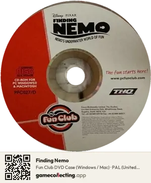 Finding Nemo Computer, PAL disc