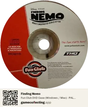 Finding Nemo Computer, PAL disc