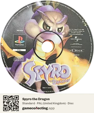 Spyro the Dragon PlayStation, PAL disc