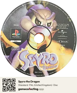 Spyro the Dragon PlayStation, PAL disc