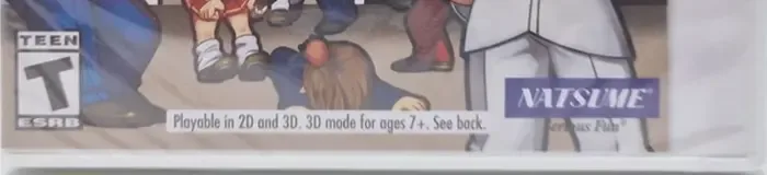 River City: Rival Showdown, the ESRB box on its front
