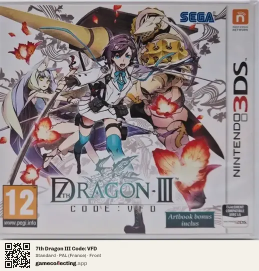 7th Dragon III Code: VFD Nintendo 3DS, France box front