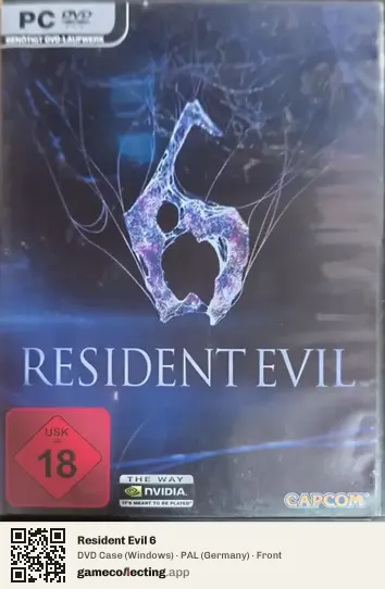 Resident Evil 6 Computer, Germany box front