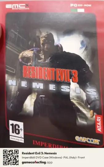 Resident Evil 3: Nemesis Computer, Italy box front