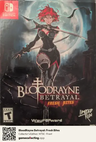 BloodRayne Betrayal: Fresh Bites Nintendo Switch, NTSC box front