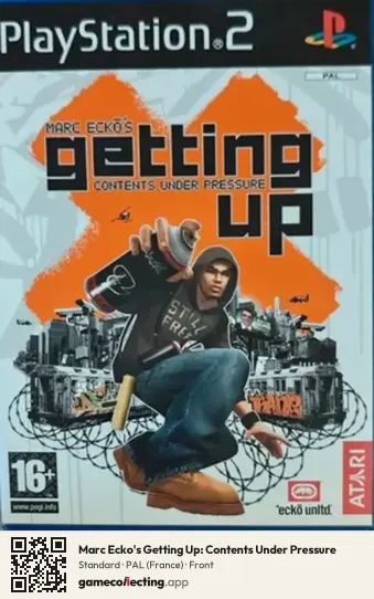 Marc Ecko's Getting Up: Contents Under Pressure PlayStation 2, France box front