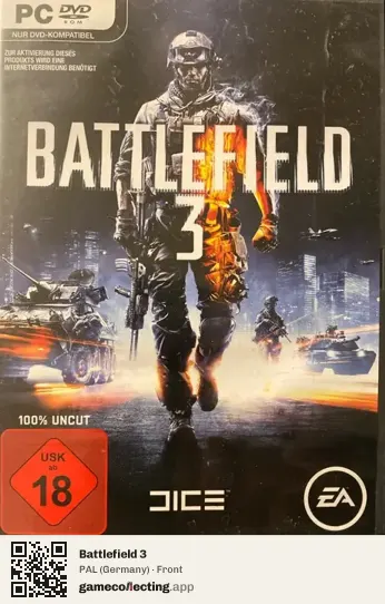 Battlefield 3 Computer, Germany box front