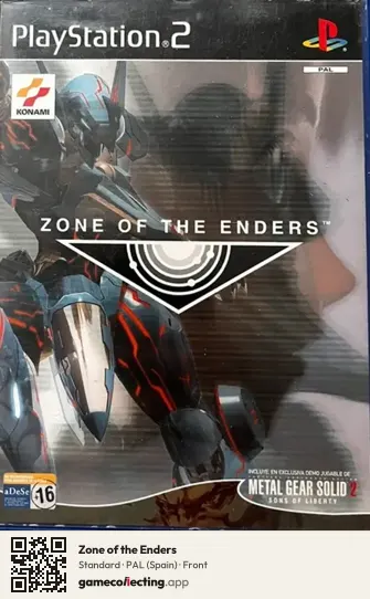 Zone of the Enders PlayStation 2, Spain box front