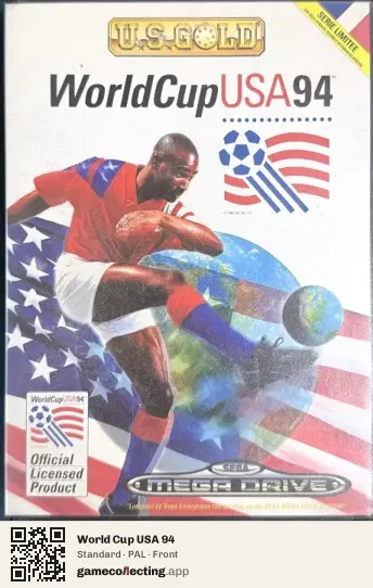 World Cup USA 94 Sega Mega Drive / Genesis, PAL box front
