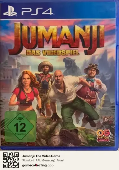 Jumanji: The Video Game PlayStation 4, Germany box front