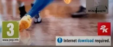 NBA 2K26, the PEGI square on its front