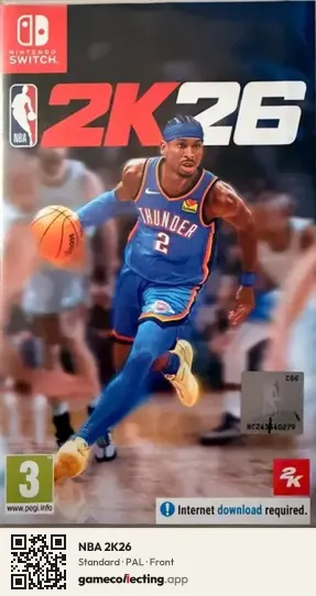 NBA 2K26 Nintendo Switch, PAL box front