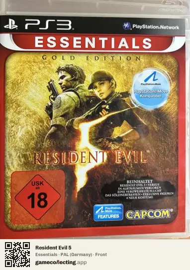 Resident Evil 5 PlayStation 3, Germany box front