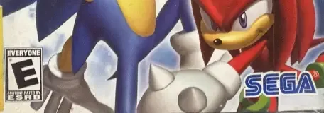 Sonic Heroes, the ESRB box on its front
