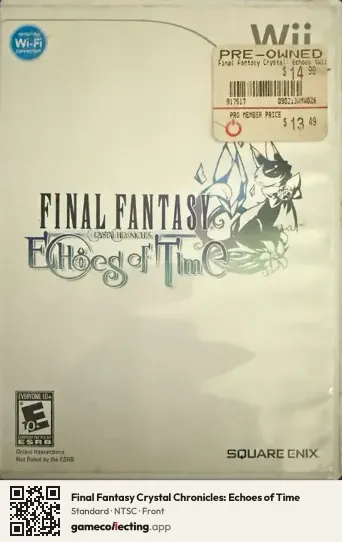 Final Fantasy Crystal Chronicles: Echoes of Time Nintendo Wii, NTSC box front