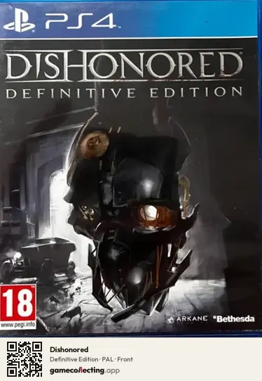 Dishonored PlayStation 4, PAL box front