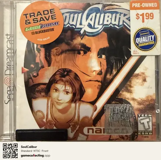 SoulCalibur Sega Dreamcast, NTSC box front