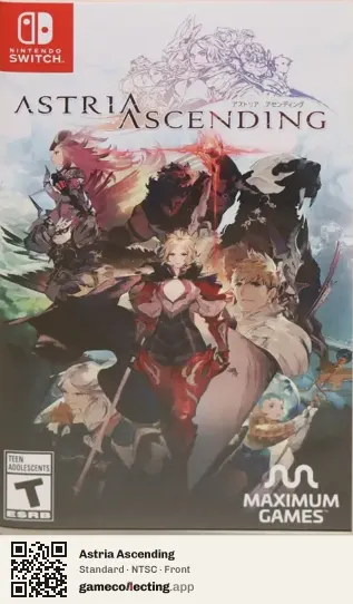 Astria Ascending Nintendo Switch, NTSC box front