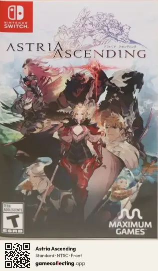Astria Ascending Nintendo Switch, NTSC box front