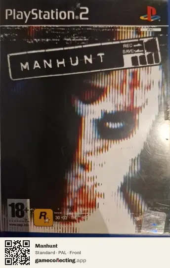 Manhunt PlayStation 2, PAL box front
