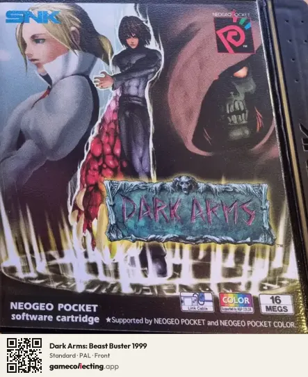 Dark Arms: Beast Buster 1999 Neo Geo Pocket Color, PAL box front