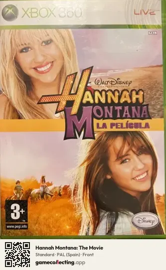 Hannah Montana: The Movie Xbox 360, Spain box front