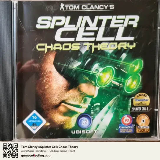 Tom Clancy's Splinter Cell: Chaos Theory Computer, Germany box front
