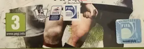 FIFA 12, the PEGI square on its front