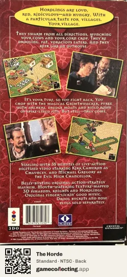 The Horde 3DO Interactive Multiplayer, NTSC box back