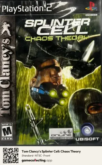 Tom Clancy's Splinter Cell: Chaos Theory PlayStation 2, NTSC box front