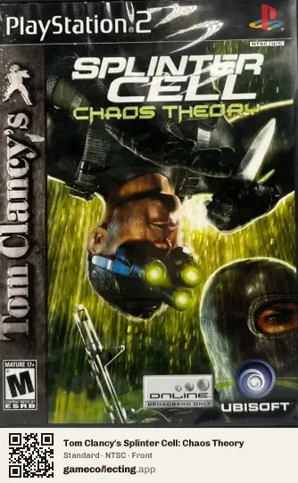Tom Clancy's Splinter Cell: Chaos Theory PlayStation 2, NTSC box front