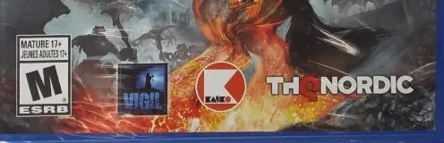 Darksiders: Warmastered Edition, the ESRB box on its front