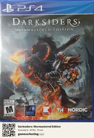 Darksiders: Warmastered Edition PlayStation 4, NTSC box front