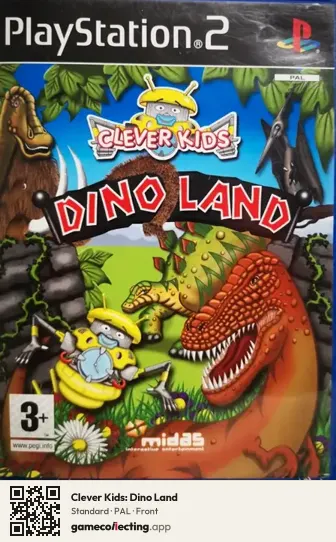 Clever Kids: Dino Land PlayStation 2, PAL box front