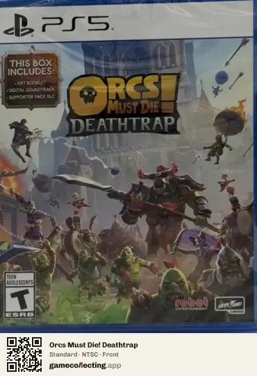 Orcs Must Die! Deathtrap PlayStation 5, NTSC box front