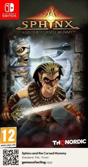 Sphinx and the Cursed Mummy Nintendo Switch, PAL box front